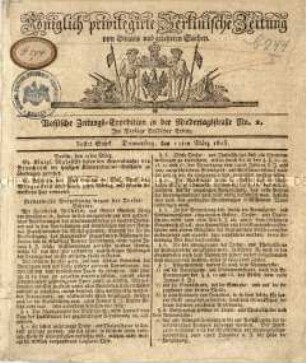 Zeitung für die Allgemeine Öffentlichkeit. 1813
