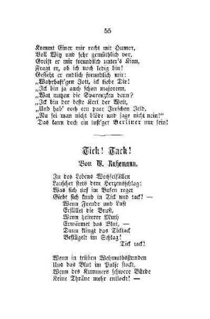 Tick! Tack!, von W. Ruhemann