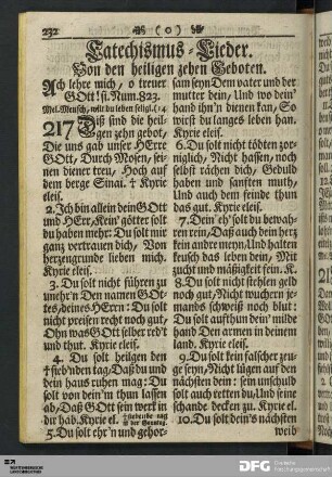 Catechismus-Lieder.