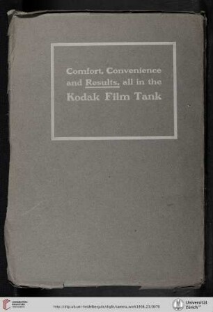[Eastman Kodak Co., Kodak Film Tank, back cover verso]