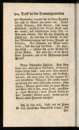 304-306, Meine Theuresten Zuhoerer. Das Herz blutet mir,