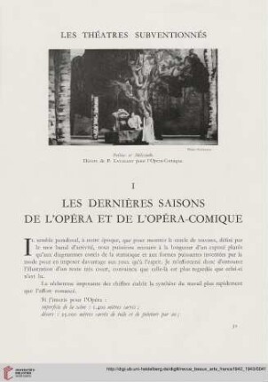 Les dernières saisons de l'opéra et de l'opéra-comique