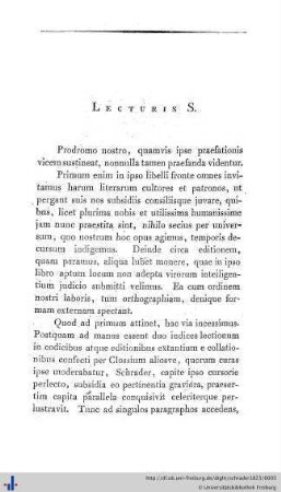 Lecturis S.