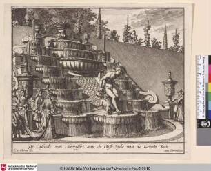 De Cascade van Narcissus, aan de Oost-zyde van de Groote Tuin