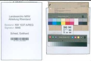 Entnazifizierung Gotthard Scheid , geb. 00.00.0000 (Techn.Inspektor)