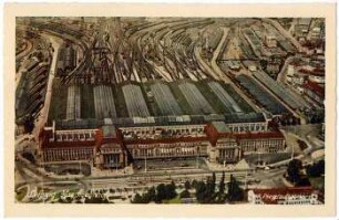 Leipzig: Hauptbahnhof; Fliegeraufnahme