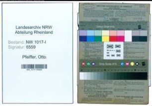 Entnazifizierung Otto Pfeiffer , geb. 10.06.1896 (Hilfsmeister)