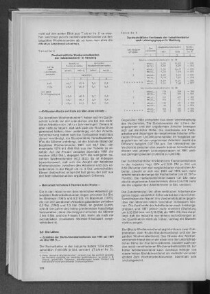 Tabelle 3: Durchschnittliche Verdienste der Industriearbeiter nach Leistungsgruppen in Hamburg