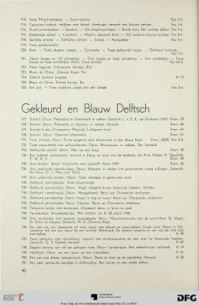 Gekleurd en Blauw Delftsch (Nr. 727-774)