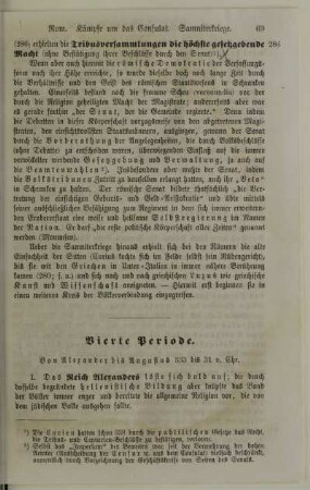 Vierte Periode. Von Alexander bis Augustus 333 bis 31 v. Chr.