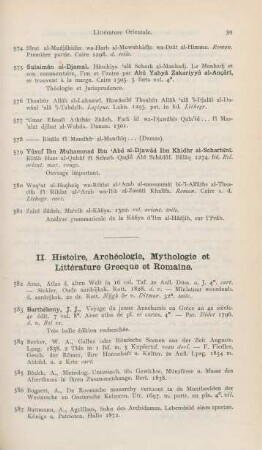 II. Histoire, archéologie, mythologie et littérature grecque et romaine