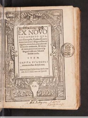 Ex Novo Testamento Qvatuor Euangelia
