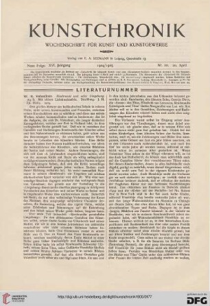 Heft 22 (20. April 1905)