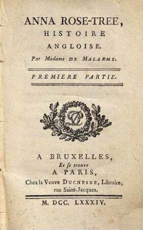 Anna Rose-Tree : Histoire Angloise, 1