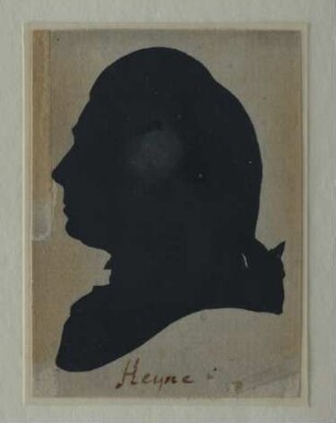 Silhouette des Christian Gottlob Heyne