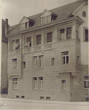 Billing, Hermann; Karlsruhe, Eisenlohrstr. / Bunsenstr. 22; Haus Muser - Außenansicht