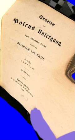 Suworow und Polens Untergang : nach archivalischen Quellen, 1. Suworow
