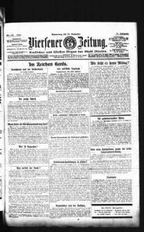 Viersener Zeitung : aelteste Zeitung des Dreistädtegebietes, verbunden mit der "Wacht" in Dülken und Süchteln