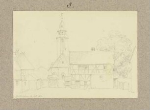 Die 1866 im Großbrand zerstörte Kirche in Garbenheim
