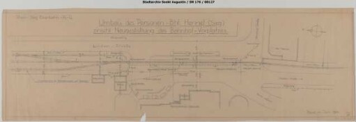 Hennef Personenbahnhof: Umbau des Personenbahnhofs einschließlich Neugestaltung des Bahnhofsvorplatzes