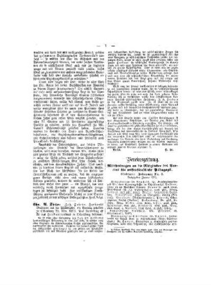 Vereinszeitung