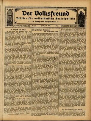 Ausgabe vom Sonntag, den 22. Juni 1913.