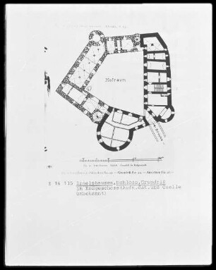 Irmelshausen, Schloss, Grundriss im Erdgeschoss