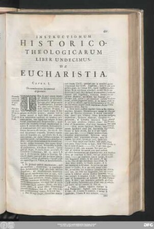 Caput. I. De manducatione sacramentali & spirituali.