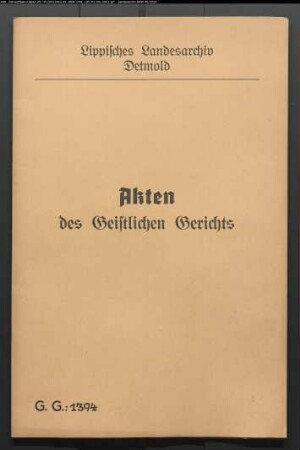 Katharina Elisabeth Obermeyer aus Billinghausen gegen Johann Hermann Beckmann aus Kachtenhausen, wegen einer Eheklage