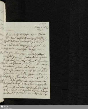Nr. 59: Forkel, Margaretha an die Vossische Buchhandlung. 10.09.1791.
