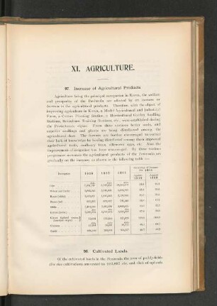 XI. Agriculture.