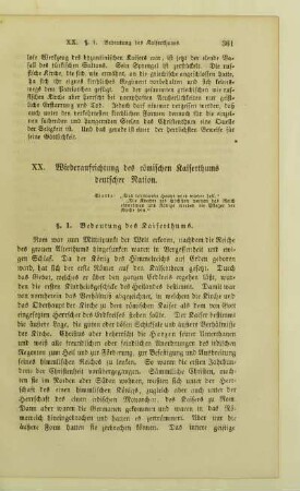 XX. Wiederaufrichtung des römischen Kaiserthums deutscher Nation