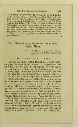 XX. Wiederaufrichtung des römischen Kaiserthums deutscher Nation