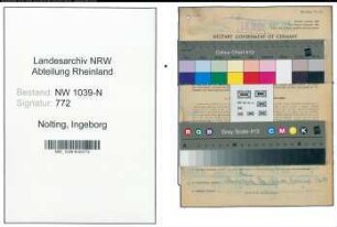 Entnazifizierung Ingeborg Nolting , geb. 26.05.1914 ()