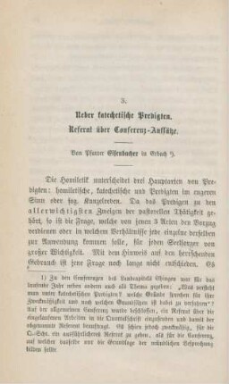 92-114 Ueber katechetische Predigten : Referat über Conferenz-Aufsätze