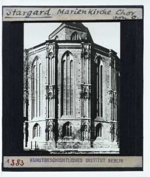 Stargard, Marienkirche : Außenansicht von O