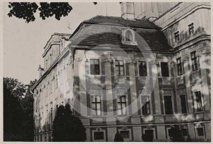 Anfahrtseite des Schlosses Klein Kotzenau von SW