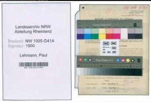 Entnazifizierung Paul Lehmann , geb. 22.07.1899 (Polizist)