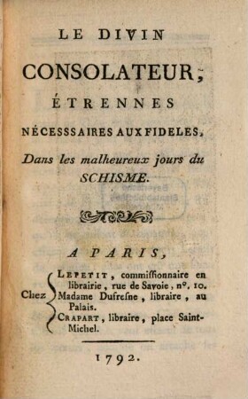 Le divin Consolateur