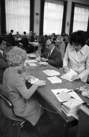 Zweiter Wahlgang zur Oberbürgermeisterwahl am 26. April 19709