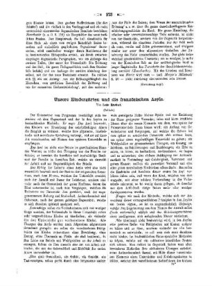Unsere Kindergärten und die französischen Asyle : (Schluss)