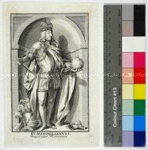 Ganzfiguriges Porträt des römisch-deutschen Kaisers Maximilian I.
