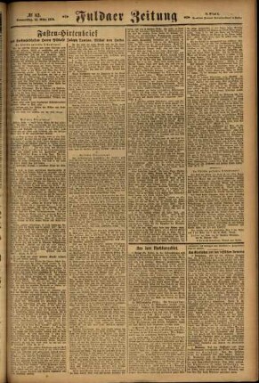 Zweite Ausgabe vom Donnerstag, den 13. März 1924.