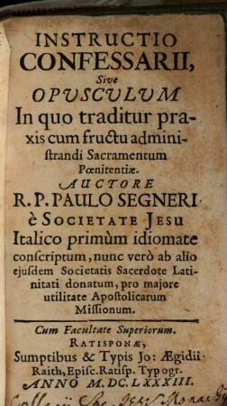 Instructio confessarii