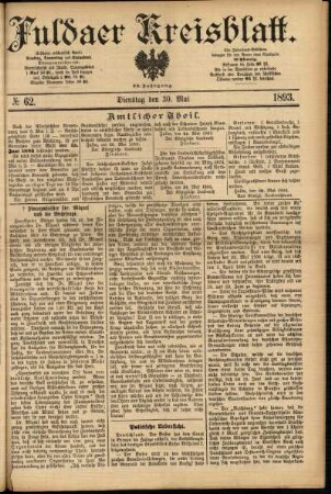 Ausgabe vom Dienstag, den 30. Mai 1893.