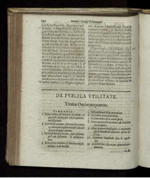 De Publica Utilitate. Titulus Decimusquartus