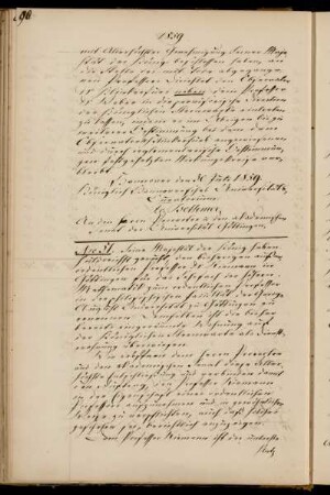 Ernennung des außerordentlichen Professors Riemann zum ordentlichen Professor für Mathematik.