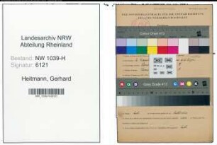 Entnazifizierung Gerhard Heitmann , geb. 02.12.1915 (Bergmann)