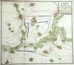 WHK 16 Spanischer Sukzessionskrieg 1701-1713 bis zum Frieden von Rastatt: Plan der Belagerung von Bouchain durch die Alliierten, 1711