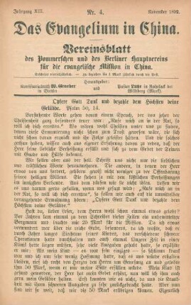 No. 4, November 1892